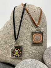 Load image into Gallery viewer, ॐ Square Framed Double Jizō Pendants